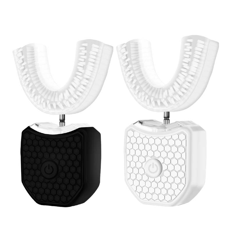 U Shape Tooth Brush Wireless Electric Adult Sonic Toothbrush Portable 360° Oral Cleaner Tongue Scraper