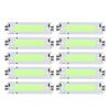 10PCS LED Chips COB Light Source Long Strip Lamp Beads 12V 2W for Car Lighting AccessoriesGreen