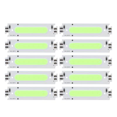 10PCS LED Chips COB Light Source Long Strip Lamp Beads 12V 2W for Car Lighting AccessoriesGreen