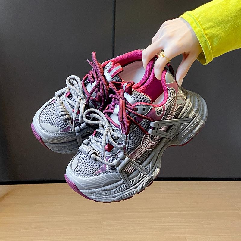 

ins Korean version of velvet dad shoes for women 2025 winter student sports running shoes casual shoes platform height increase Y1002-1 35