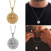 Layered Necklace for Men, Sailing Travel Compass Pendant Charm Chain Casual Retro Collar Neckwear Trend Jewelry Gift