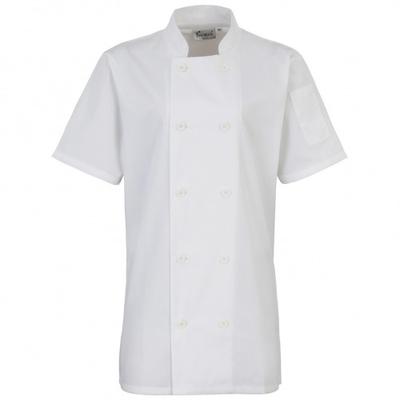 Premier Womens/Ladies Short Sleeve Chefs Jacket / Chefswear