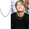 Starlight Titanium Steel Necklace - Male Cross Design for Hip-Hop Style, Unique and Fashionable Accessories That Suit Any Occasion