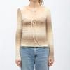 Pull maille ajourée melodie col carré dégradé Femme LA PETITE ETOILE