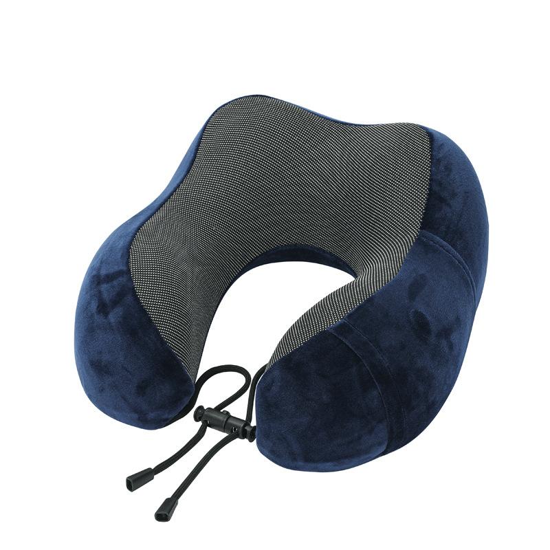Travel Pillow U-Shape Pure Memory Foam Neck Pillow for Airplane Office Nap Cervical Pillows Flight Sleeping Head Neck Support