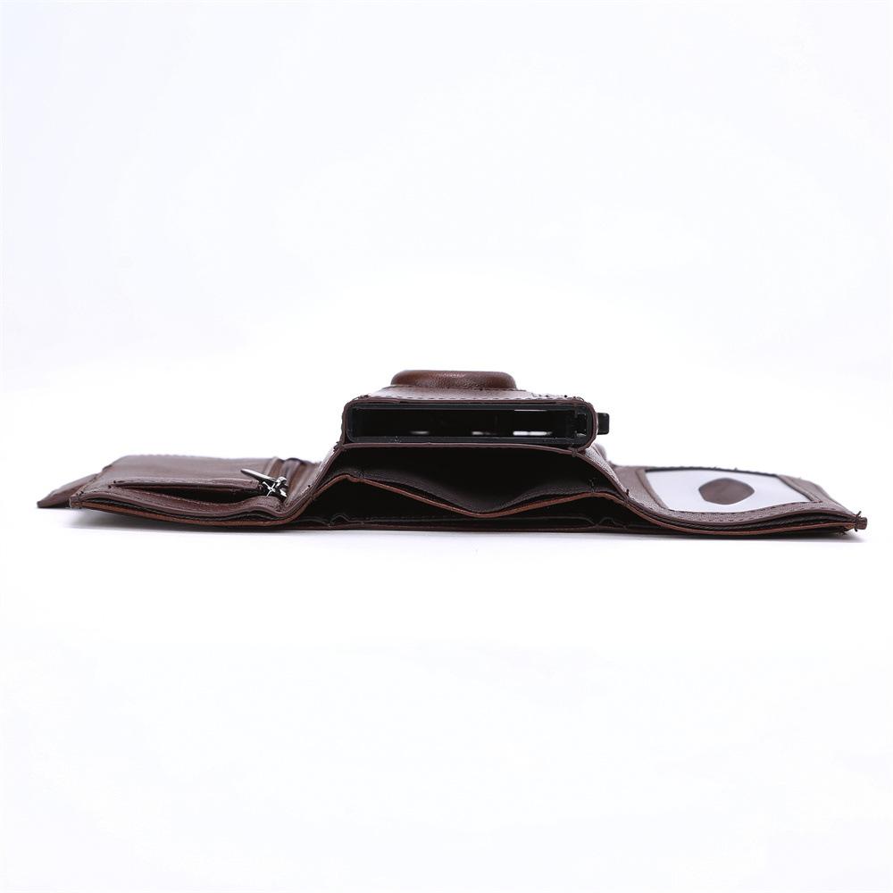 RFID‑Blocking Tri‑Fold Metal Flip‑Cover Card Holder 2026 New for Men, Multi‑Functional Multi‑Card‑Slots Slim Credit‑Card Storage Wallet