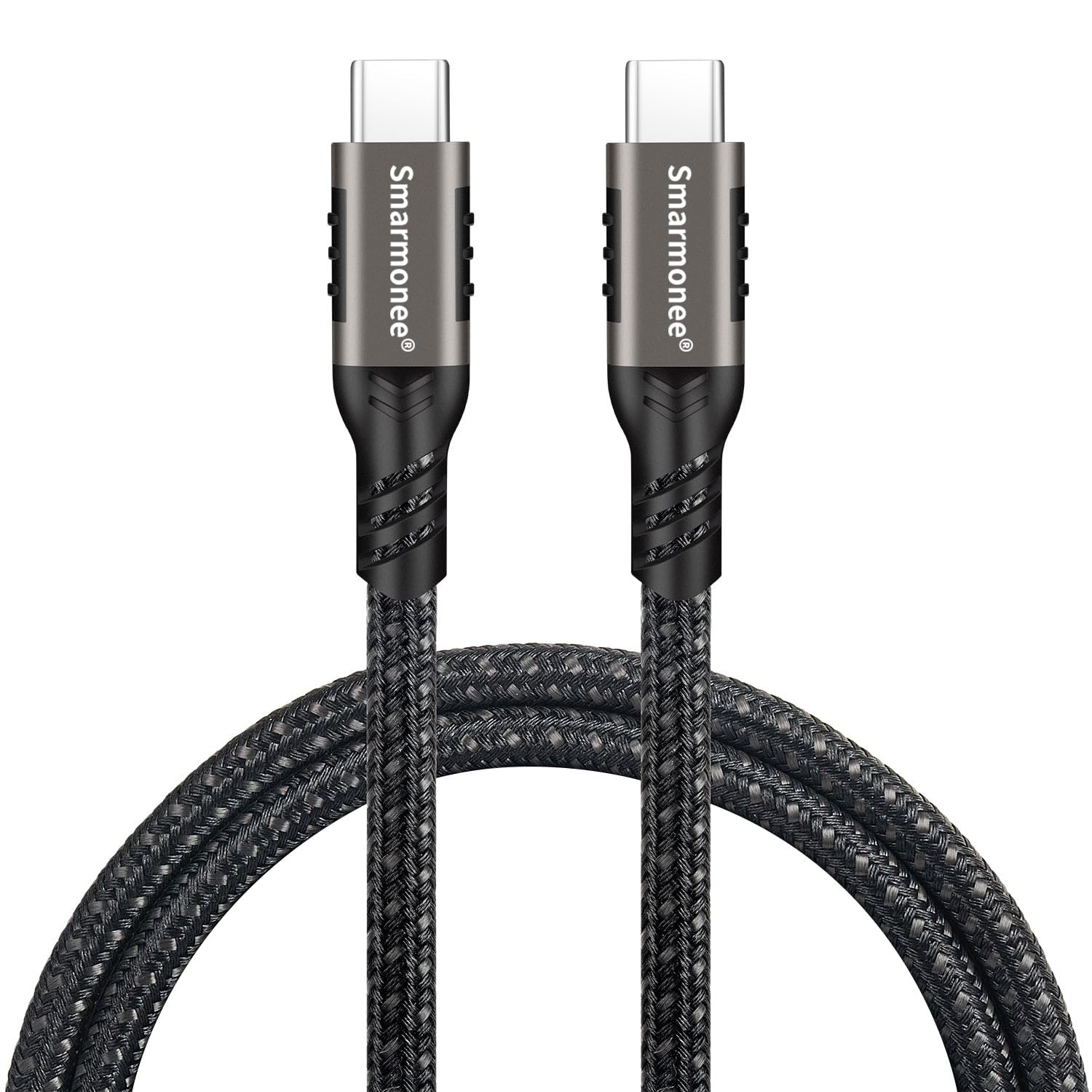 

Кабель Smarmonee 100W Type C to USB для быстрой передачи данных, совместимый с несколькими PQ066 USB-C и USB-C [0,2 м/0,5 м/1 м/1,5 м/2 м/3 м] Кабель 3.2, 20 Гбит/с, 4K@60 Гц, 5 А,