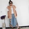 Autumn and Winter New Imitation Fox Fur Vest Women's Medium and Long Rotator Sleeve Repair Thermal Vest