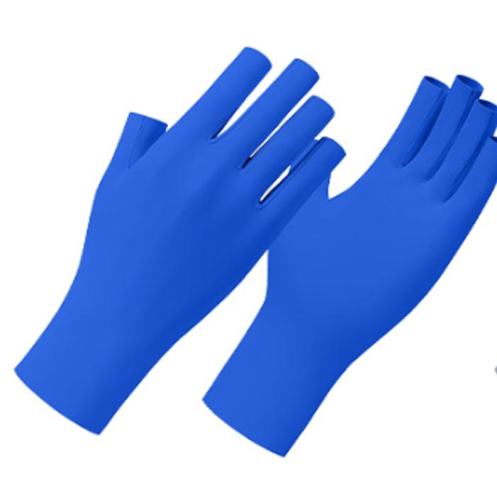 Ice Silk Manicure Baking Lamp UV Anti-light Gloves Outdoor Bicycle Cycling Sun Protection Gloves for Women Thin Style