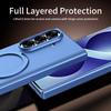Matte Hinge Protective Case for Samsung Galaxy Z Fold8 Ultra Fold 7 6 5 4 3 Built In Magnetic Ring Kickstand Shockproof Cover Phone Bumpers