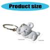 Delightful Flocking Koala Keychain Playful Koala Keyring Pendant Key Adornment Adds Fun To Your Purse Or Backpack