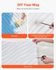 VEVOR 3D Wall Panels, 12-Pack 19.7 X 19.7 In PVC Modern Art Minimalist Wave Tiles, 32 Sq.Ft Coverage Accent Wall Panel
