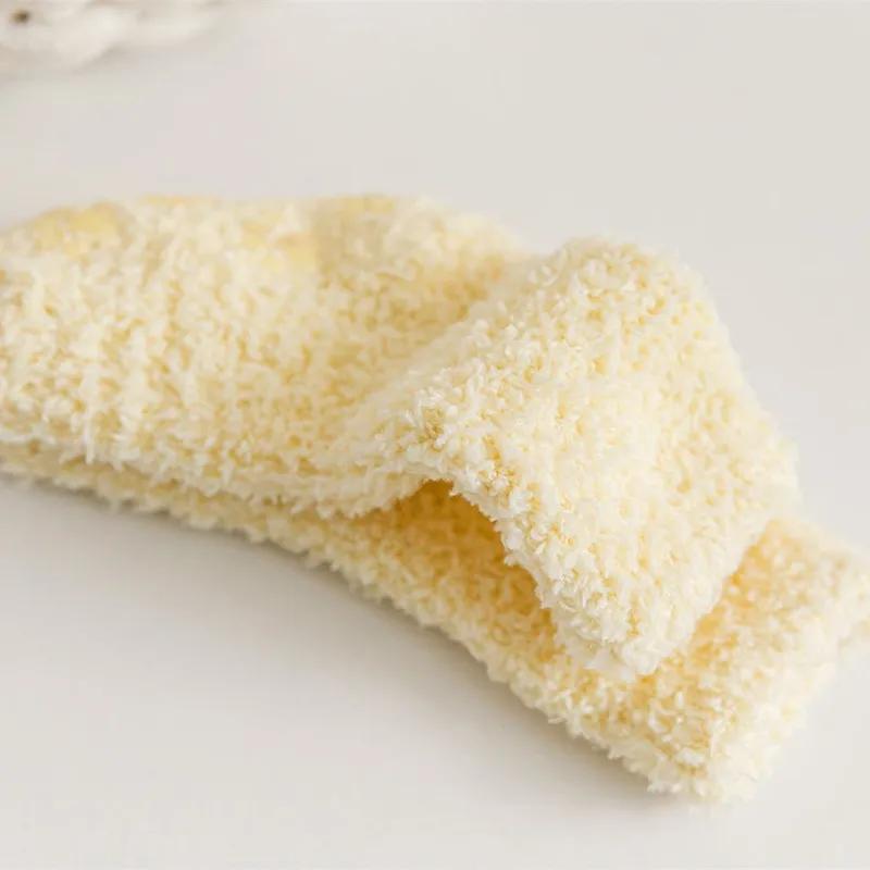 Winter Thick Newborn Socks Coral Fleece Warm Kids Leg Warmers Girls Boys Toddler Soft Baby Autumn Anti-slip Children Plus Stuff