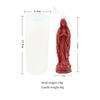 3D Large Blessed Virgin Mary With Baby Jesus Sculpture Candle Mold Madonna and Child Statue Silicone Mold Catholic Art Supplies