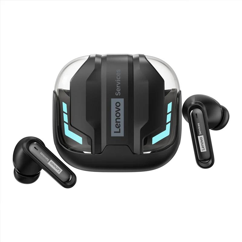 Cuffie da Gaming Wireless Originali Lenovo GT103 Suono Surround 720° Auricolari Bluetooth 6.0 Auricolari Sportivi con Cancellazione del Rumore (ENC) Luce Respiratoria Blu Ghiaccio