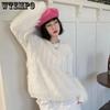Pink Tassel Women's Sweater Short Sweet Knit Fried Dough Twist Pullover Loose Pull Jumper Thicken Keep Warm Long Sleeve Top Autumn Winter