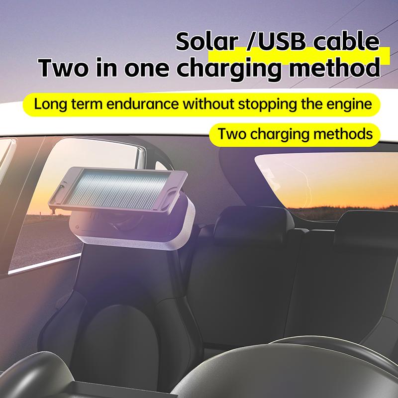 Sistem universal de senzori externi TPMS Solar-USB cu afișaj impermeabil IPX7 - Monitor inteligent al presiunii în anvelope