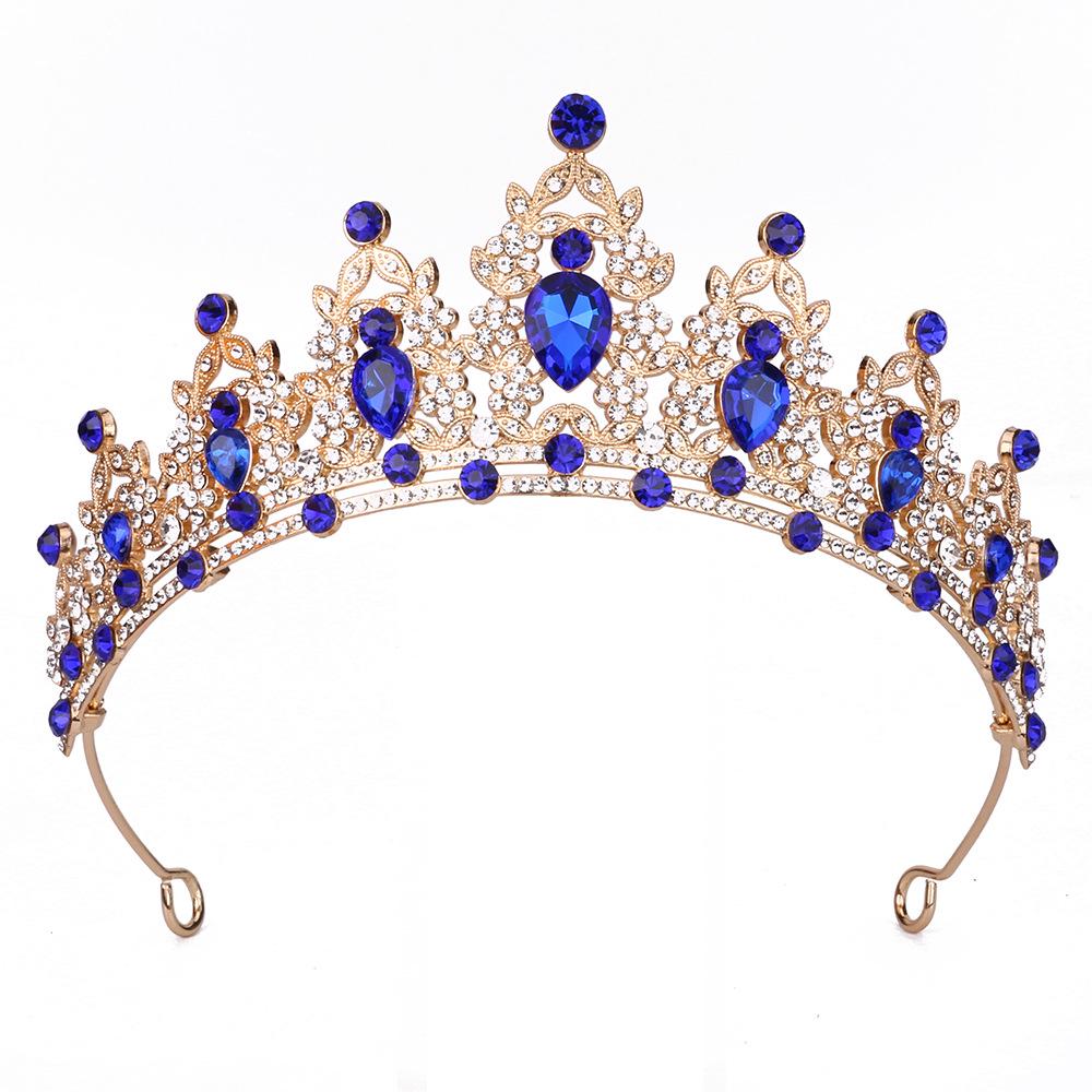 Königliche Kristall Barock Königin Krone Stirnband für Braut oder Geburtstag