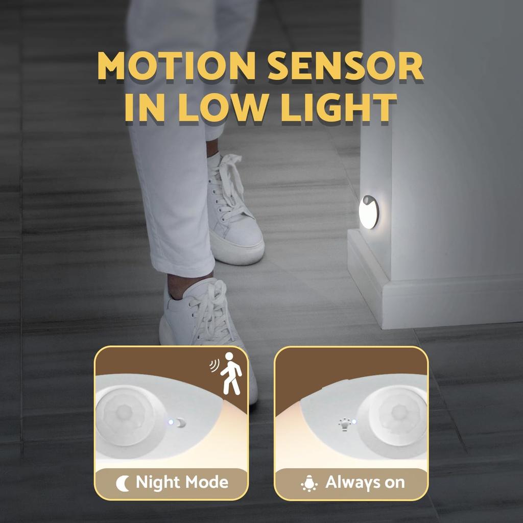 USB LED Night Lights with Switch Rechargeable Motion Sensor Light Inductor Lamp Kitchen Wardrobe Stairs Hallway Closet Bedroom