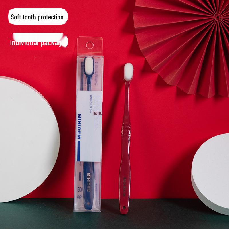 Japonský zubní kartáček Yunrou s měkkými štětinami - Malá hlavička pro dospělé, 10 000 štětin, Ideální pro citlivou péči