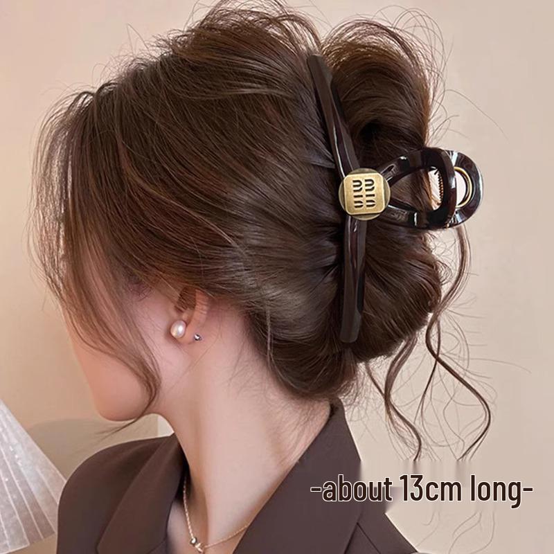 Elegant French Retro Small Shark Hair Clip for Thin Hair