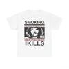 Unisex Rauchen Tötet Retro Manga Stil Grafik T-Shirt, Weiche Baumwolle Lässiges Kurzes