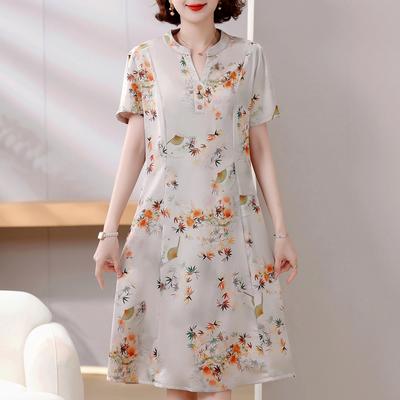 4XL-8XL Zarif Kadın Yazlık Elbise Büyük Beden Vintage Kıyafetler Kısa Kollu Oversize Uzun Elbiseler