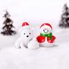 Santa Claus Snowman Diy Miniature Figurine Xmas Garden Decor Micro Landscape