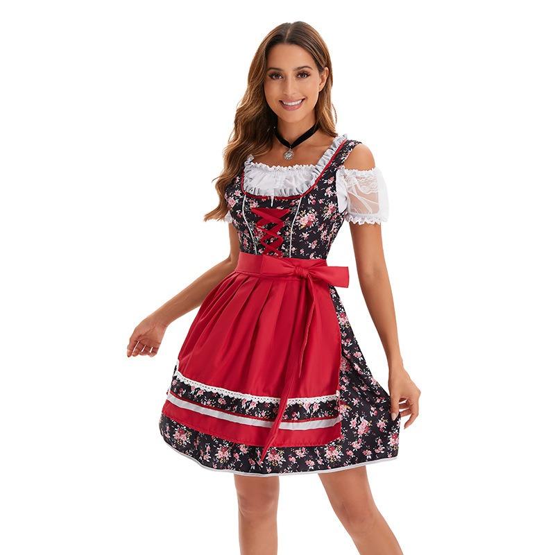 New Adult Women's Beer Festival Costume Ethnic Stage Performance Dress