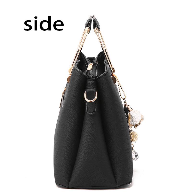 Woman bag European and American Shoulder Handbag Trendy wild Patent leather bag Genuine Leather