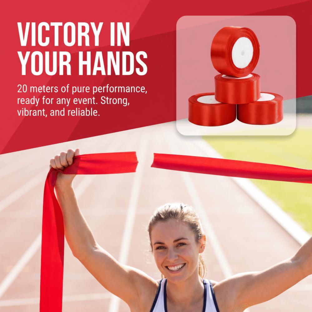 Zuschnitt Sprint Banner Polyester Baumwolle Leichtathletik Band Helles Finish Rennband Staffelläufe