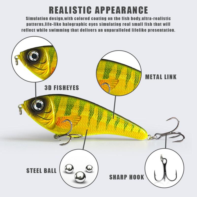 VIB Fishing Lure Hard Bait Bass Pike Perch Topwater Jerkbaits Long Casting Swimbaits