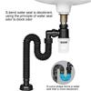 Flexible Drain Pipe Wash Basin Pipe Sink Sewer Drain Pipe Tube Anti Odor Drain Hose Extension Tube For Kitchen Cabinet Bathroom