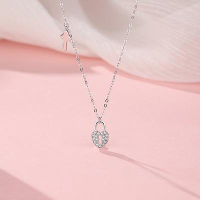 Exquisite Key, Love Lock Necklace, Feminine Minority Design, Light Luxury Gift, New Collar Chain