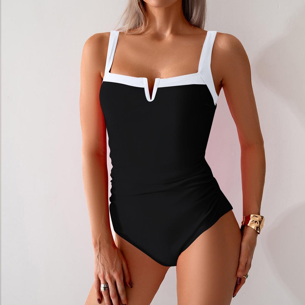Women's Solid Swimwear Sense Bikini With Chest Pad No Steel Bra Swimwear