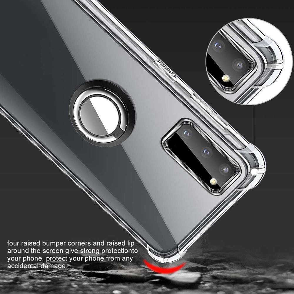 Magnetic Ring Stand Holder Case For ZTE Nubia Z80 Ultra NX741J 5G Transparent Soft Silicone Shockproof Cover For Nubia Z80 Ultra