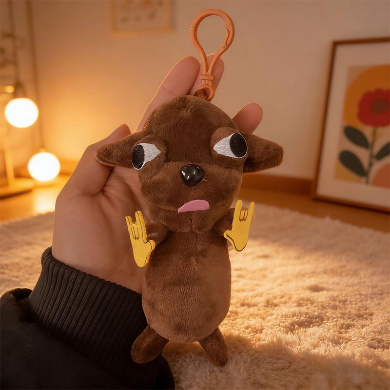 Stuffed Animals Chihuahua Plush Toy Puppy Pet Keychain Pendant Stuffed Chihuahua Doll Realistic Kawaii Plush Chihuahua Kids Toy