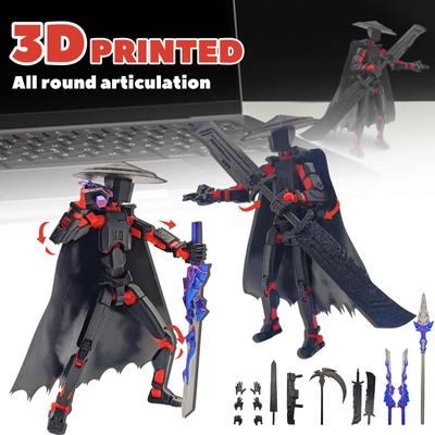 Κινητό σετ κούκλας, 3D Printed Titan Robot Mobile Doll, Posable Mobile Doll, Κατάλληλο για Συλλέκτες, Διακόσμηση επιφάνειας εργασίας