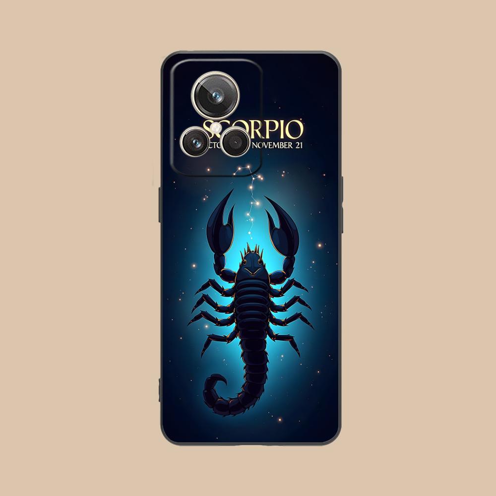 Zodiac Sign Scorpio Phone Case for Realme 15 14 13 12 11 10 9 Pro Plus T I Lite 5G Soft TPU Shockproof Cover