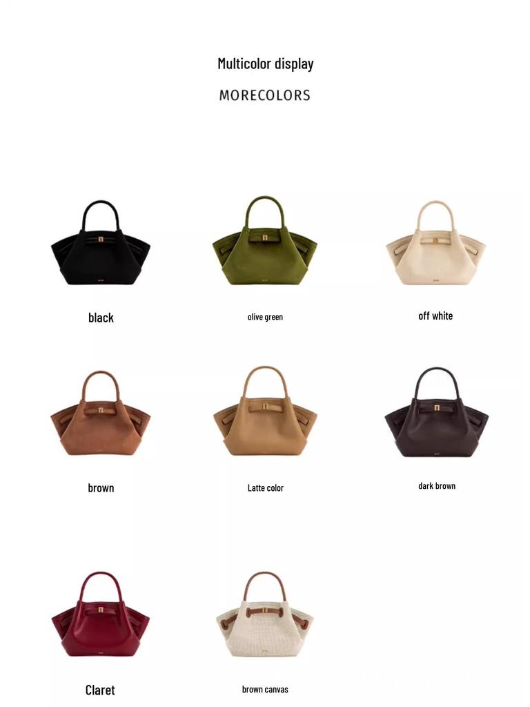 JWPEI 2025 Dumpling Handbag: Genuine Leather Tote & Crossbody Bag, Available In Large & Small Sizes for Women.
