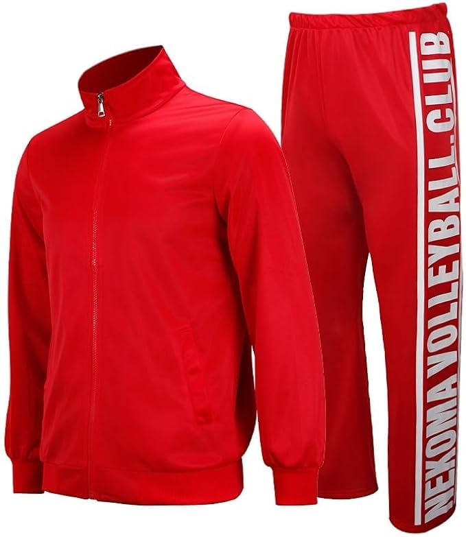 [ENDIANDUO] Jersey Cosplay Costume for Karasuno High School, Nekoma High School, and Inarizaki High School (Nekoma, XL)