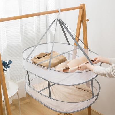 1/2-lagiges Trockennetz, Trockenkorb, Haushalts-Klappwäschenetz, Pullover, Bluse, verformungssicheres Kräuter-Trockengestell