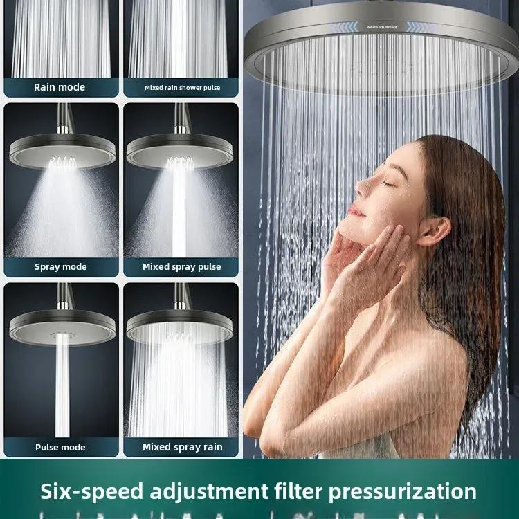 Druckduschkopf, großer Kopfbrausekopf, einzelner Druckduschkopf, Haushaltsdusche, Duschset