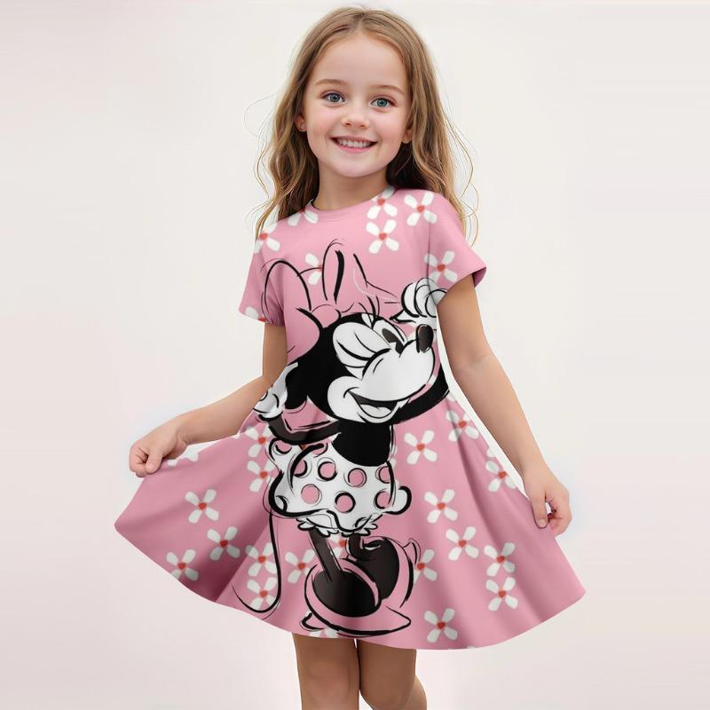 Hot Sale Kids Girl Cosplay Belle Princess 3D Princess Dress for Girls Birthday Party