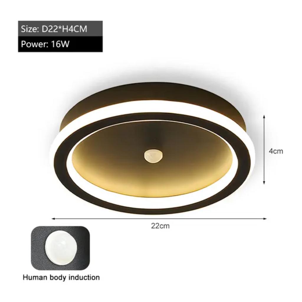 New Human PIR Motion Sensor  Ceiling Lights  Corridor Balcony Bedroom Indoor Ceiling Lamps Induction Lighting Decor