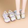 College Style Sports Sandals Women's 2025 Summer New Thick-soled Muffin Casual Height-increasing Roman Sandals
