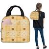Bijen en Honingraatpatroon Geïsoleerde Lunchtas voor Vrouwen Kinderen Lekkend Bewijs Voedseldozen Thermische Lunchbox Tote
