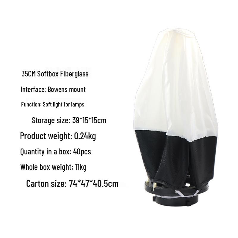 

Сферический софтбокс-фонарь с креплением Bowens для фотографии и прямых трансляций