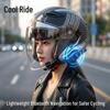 Cool Ride Lightweight Bluetooth Motorcycle Helmet with Dual Visor, 3C Certified, Long Battery Life, Comfortable Fit.