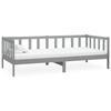 Maison Exclusive - Lit de repos avec matelas 90x200 cm Gris Bois de pin massif